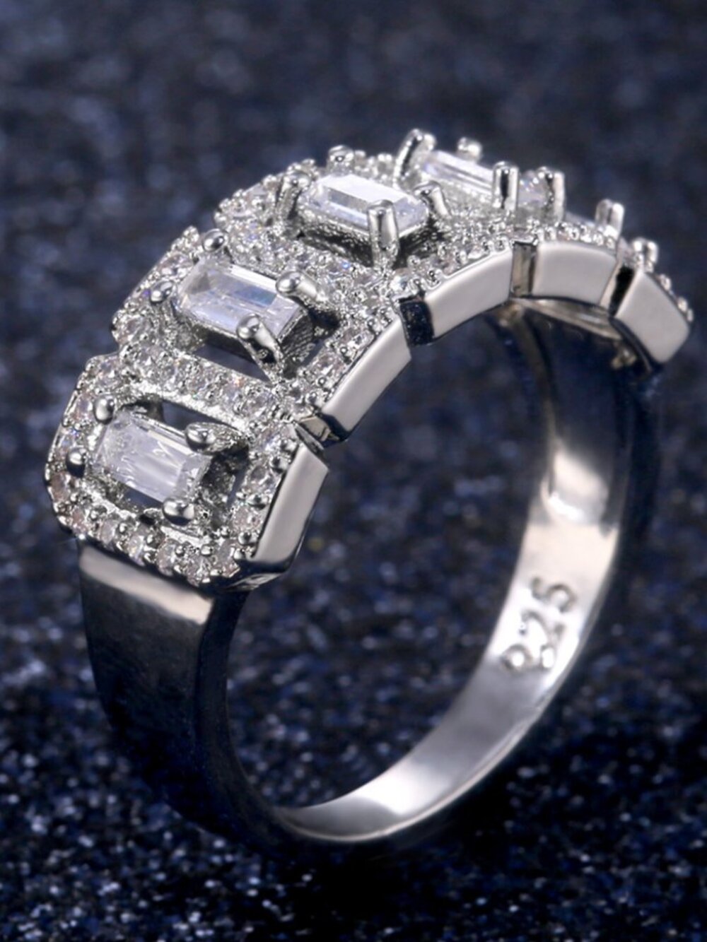 Luxury Designs High Quality CZ Diamond Ring for Women, FB16FA1128